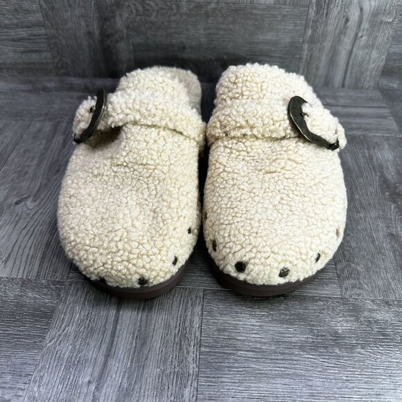 Blowfish Malibu Skylar Women's size 7 Fleeced Ivory Mules - Picture 4 of 8